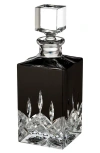 Waterford Lismore Black Square Decanter In Crystal