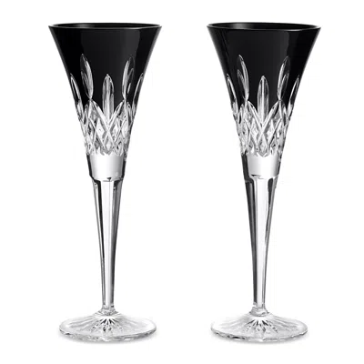 Waterford Lismore Black Toasting Flute, Set Of 2