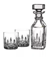 Waterford Lismore Connoisseur Decanter And Tumblers Set In Clear