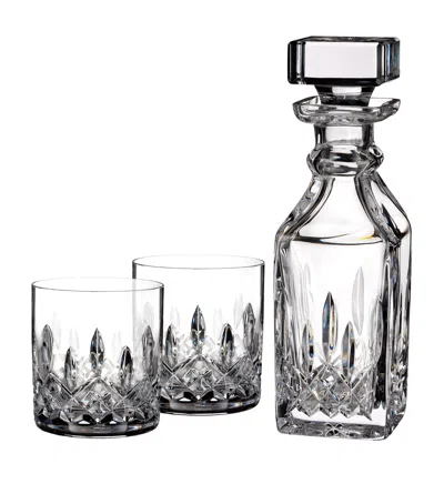 Waterford Lismore Connoisseur Decanter And Tumblers Set In Clear