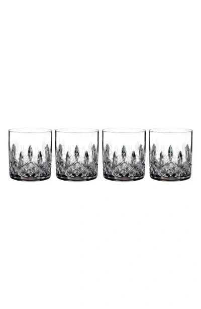 Waterford Lismore Connoisseur Set Of 4 Lead Crystal Straight Sided Tumblers In Clear