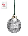 Waterford Lismore Diamond Bauble Ornament In Clear