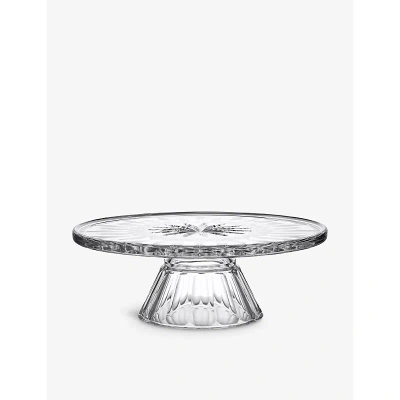 Waterford Lismore Crystal-glass Cake Stand 28cm In Transparent