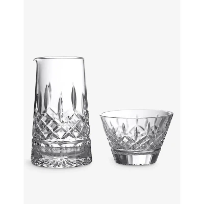 WATERFORD LISMORE CRYSTAL-GLASS SUGAR AND CREAMER SET
