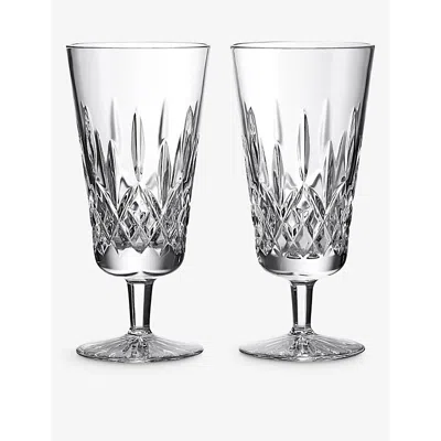 Waterford Lismore Crystal Iced Beverage Glasses 350ml Set Of Two