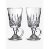 Waterford Lismore Crystal Irish Coffee Glasses 235ml Set Of Two