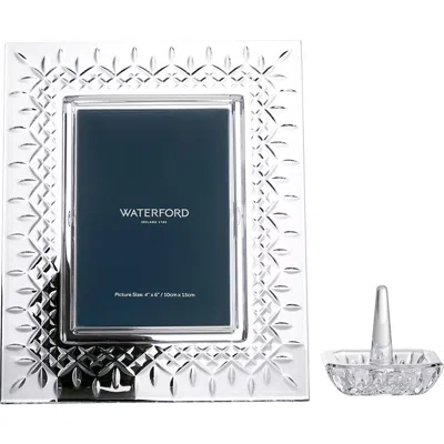 Waterford Lismore Crystal Picture Frame In Transparent