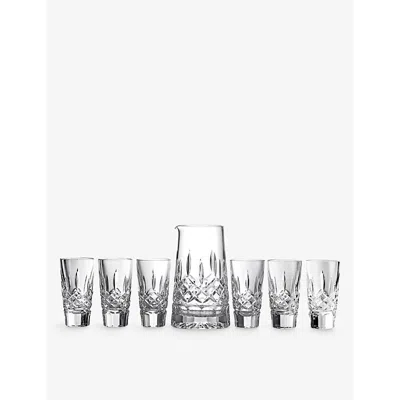 Waterford Lismore Crystal Pitcher And Shot Glass Set Of Seven