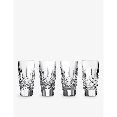 Waterford Lismore Crystal Shot Glass 55ml Set Of Four In Transparent