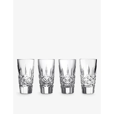 WATERFORD LISMORE CRYSTAL SHOT GLASS 55ML SET OF FOUR