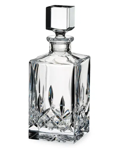 Waterford Lismore Crystal Square Decanter In Transparent