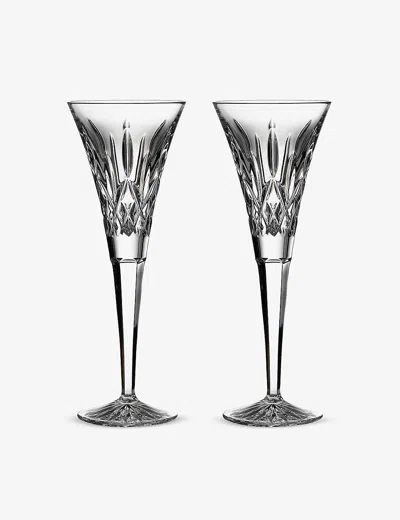 Waterford Lismore Crystal Toasting Flute Set Of Two In No Color