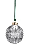 Waterford Lismore Diamond Bauble Ornament In White