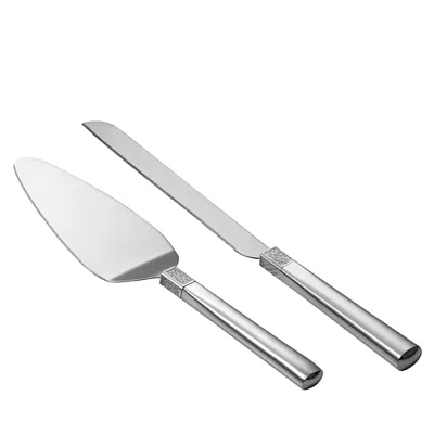 WATERFORD LISMORE DIAMOND COLLECTION CAKE KNIFE & SERVER SET
