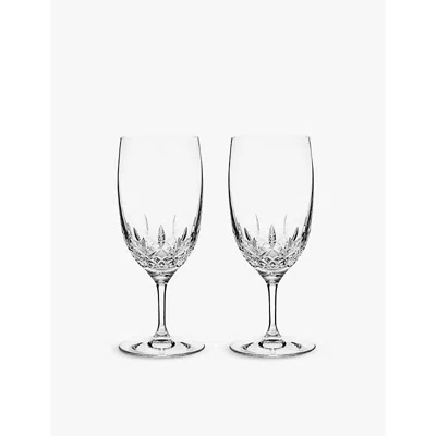 Waterford Lismore Diamond Essence Iced Beverage Crystal Glasses Set Of Two In Transparent