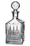 Waterford Lismore Diamond-pattern Square Crystal Decanter 23.4cm In Clear