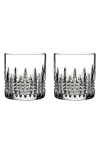 Waterford Lismore Diamond Tumbler Glasses Set Of Two In Clear