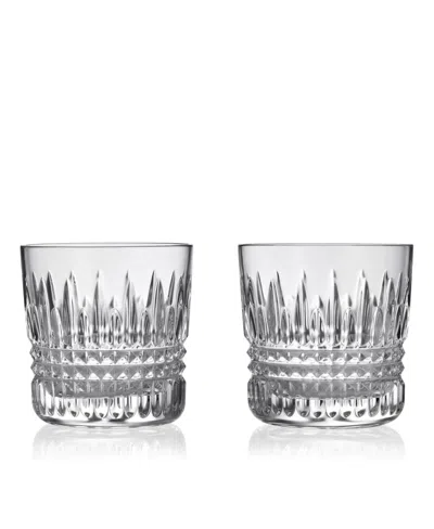 WATERFORD LISMORE DIAMOND TUMBLER 7.5 OZ, SET OF 2