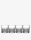 Waterford Lismore Diamond Tumbler Glasses Set Of 4 In Clear
