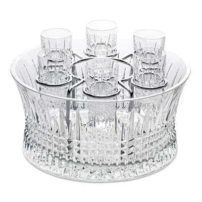 Waterford Lismore Diamond Vodka Chiller Set In Clear