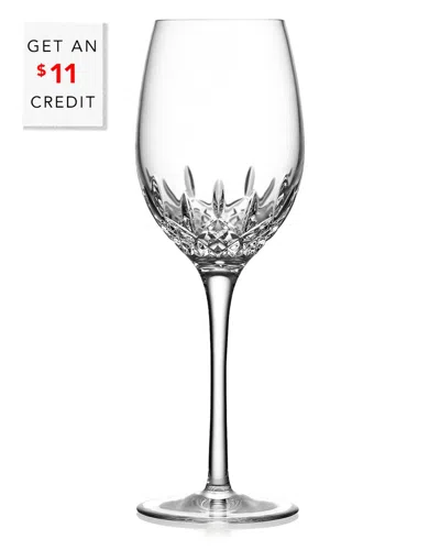 Waterford Lismore Essence Clear Medium Wine Glass With $11 Credit In White