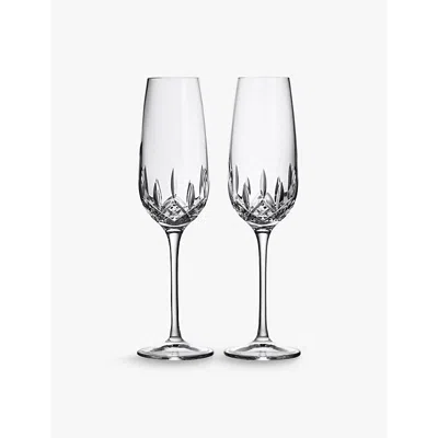 Waterford Lismore Essence Crystal Glass Champagne Flutes Set Of Two In No Color