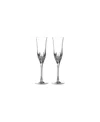Waterford Lismore Essence Flute 7.5 Oz, Set Of 2 In Clear