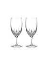 Waterford Lismore Essence Iced Beverage 19 Oz. Glass, Set Of 2 In Clear