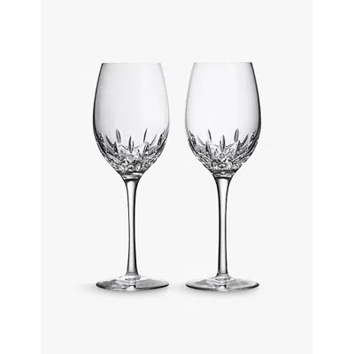 Waterford Lismore Essence Medium Crystal Wine Glasses Set Of Two 475ml In Pattern
