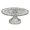 Waterford Lismore Footed Cake Plate In Clear