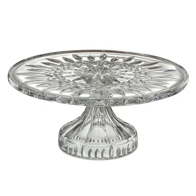 Waterford Lismore Footed Cake Plate In Clear