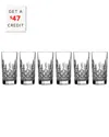 Waterford Lismore Hiball 11.5oz, Set Of 6