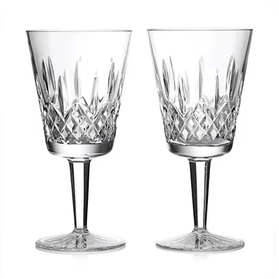 Waterford Lismore Large Goblet, Set Of 2 In Transparent
