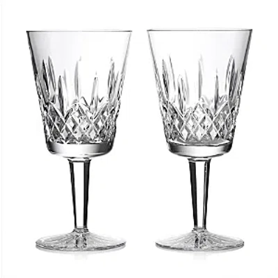 Waterford Lismore Large Goblet, Set Of 2 In White