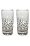 Waterford 'lismore' Lead Crystal Highball Glasses In Clear