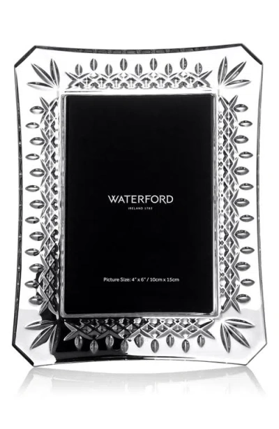 Waterford Lismore Lead Crystal Picture Frame In Black