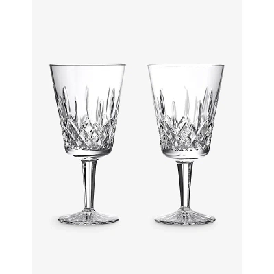Waterford Lismore Medium Crystal Glass Goblet 360ml Set Of Two