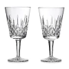 Waterford Lismore Large Crystal Glass Goblet 410ml Set Of Two In Clear