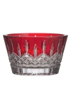 Waterford Lismore Red Crystal Bowl In Red