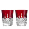 Waterford Lismore Red Double Old Fashioned Glasses, Set Of 2 In Red