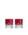 Waterford Lismore Red Tumbler, Set Of 2 In Red