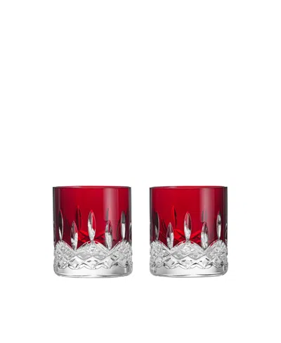 Waterford Lismore Red Tumbler, Set Of 2