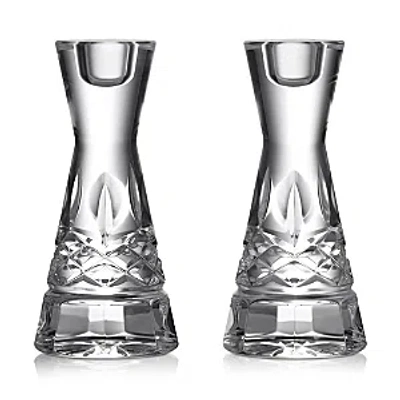 Waterford Lismore Round 6 Candlestick, Set Of 2 In Transparent