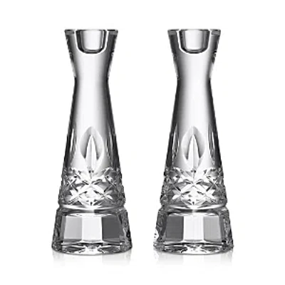 Waterford Lismore Round 8 Candlestick, Set Of 2 In Transparent