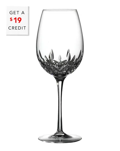 Waterford Lismore Set Of 2 Essence Wine Glasses With $19 Credit