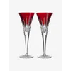 Waterford Lismore Set Of Two Champagne Flute Crystal Glasses 170ml