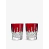 Waterford Lismore Set Of Two Shot Crystal Glasses 375ml