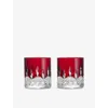 Waterford Lismore Set Of Two Tumbler Crystal Glasses 180ml