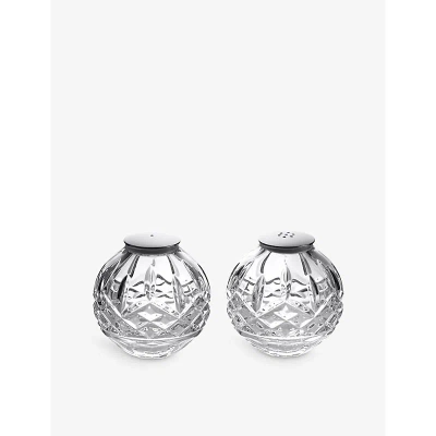 Waterford Lismore Sphere Crystal-glass Salt And Pepper Set In Transparent