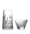 Waterford Lismore Crystal-glass Sugar And Creamer Set In Clear